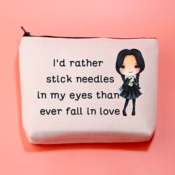 Wednesday Addams Cosmetic Bag - Picture 1 of 4